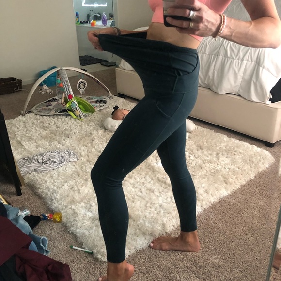 Green Senita Maternity leggings - Picture 1 of 7